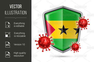 Shield Icon of Sao Tome and Principe
