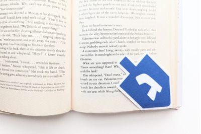 Dreidel Papercut Corner Bookmark | SVG | PNG | DXF | EPS