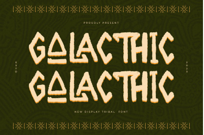 Galacthic - New Display Tribal Font