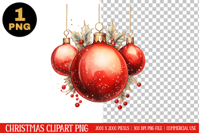 Christmas Sublimation Clipart | Christmas Ornament