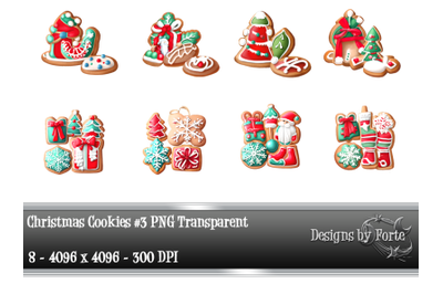 Christmas Cookies Set 3 PNG