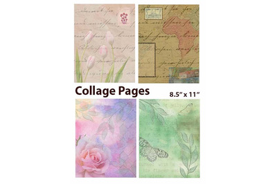 Printable Collage Pages for Crafting - PDFs