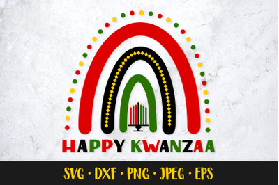 Kwanzaa rainbow SVG. African American Christmas shirt design