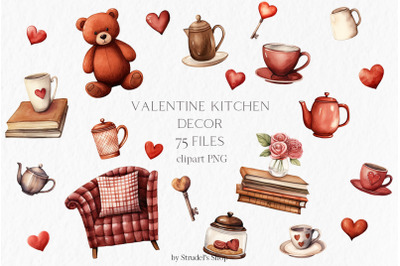 Valentine kitchen Clipart PNG