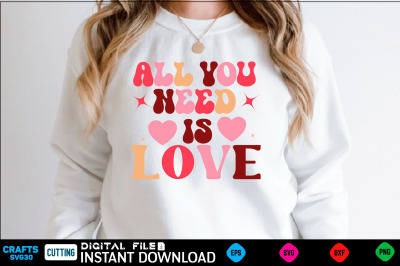 all you need is love svg