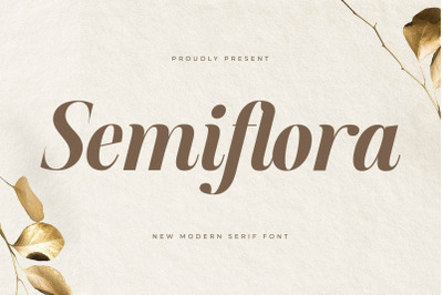 Semiflora - New Modern Serif Font