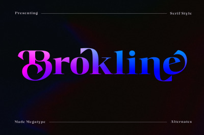 Brokline Serif Typeface