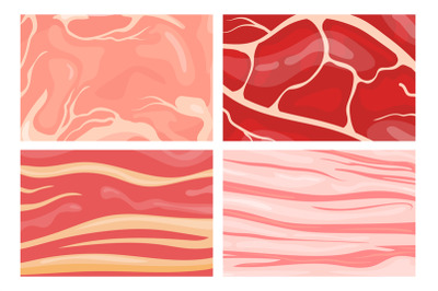 Meat steak texture. Marble beef pattern or pork sirloin background, la