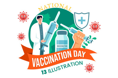 13 National Vaccination Day Illustration