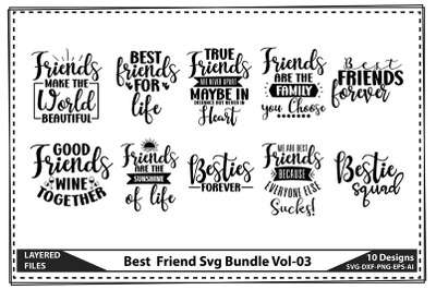 Best  Friend Svg Bundle Vol-03