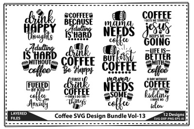 Coffee SVG Design Bundle Vol-13