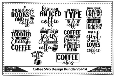 Coffee SVG Design Bundle Vol-14