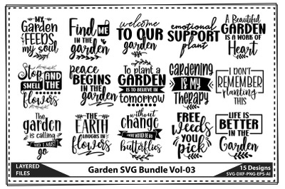 Garden SVG Bundle Vol-03
