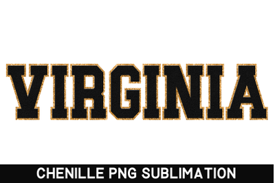 Virginia State PNG | Sublimation Designs | Faux Chenille