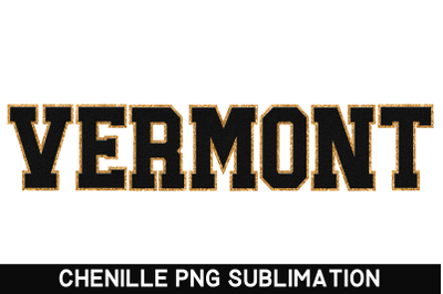 Vermont State PNG | Sublimation Designs | Faux Chenille