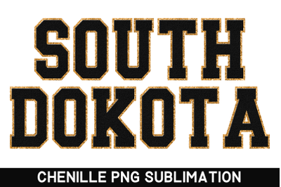 South Dokota State PNG | Sublimation Designs | Faux Chenille