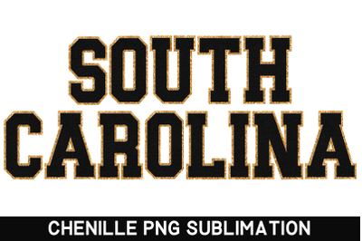 South Carolina State PNG | Sublimation Designs | Faux Chenille