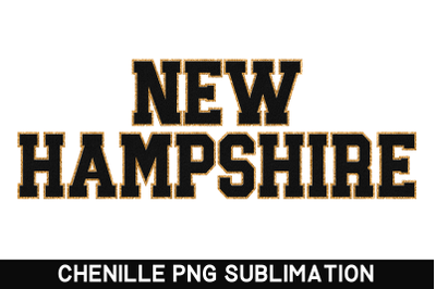 New Hampshire State PNG | Sublimation Designs | Faux Chenille