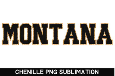 Montana State PNG | Sublimation Designs | Faux Chenille