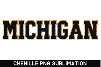 Michigan State PNG | Sublimation Designs | Faux Chenille