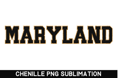 Maryland State PNG | Sublimation Designs | Faux Chenille