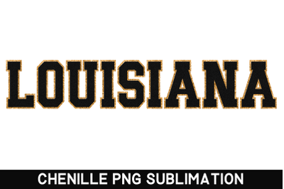 Louisiana State PNG | Sublimation Designs | Faux Chenille