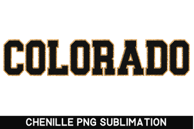 Colorado State PNG | Sublimation Designs | Faux Chenille