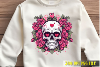 Pink Skull Floral Dream