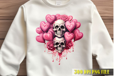 Romantic Skulls in Love