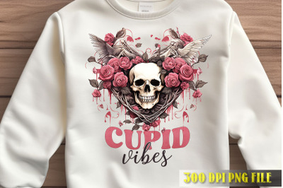 Cupid Vibes Skull Art