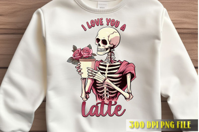 Skeleton Latte Love