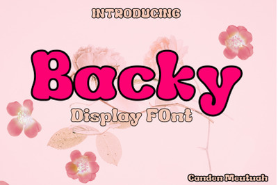 Backy Display Font