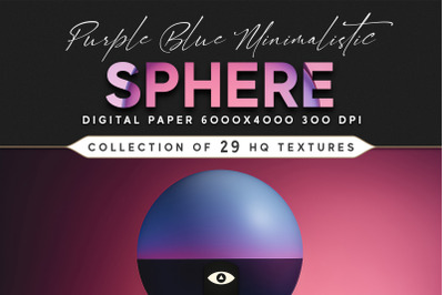 Purple Blue Minimalistic Sphere Texture Pack