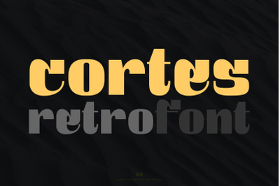 Cortes Retro Font