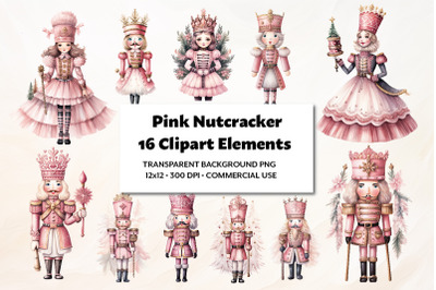 Pink Nutcracker Clipart Pack