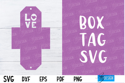 Box Tag SVG | Paper Cut Design | SVG File