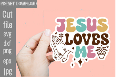 Jesus Loves Me SVG cut file&2C;Christian Svg Png Bundle&2C; Religious Digita