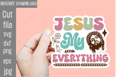 Jesus Touched My Water SVG cut file,Christian Svg Png Bundle, Religiou