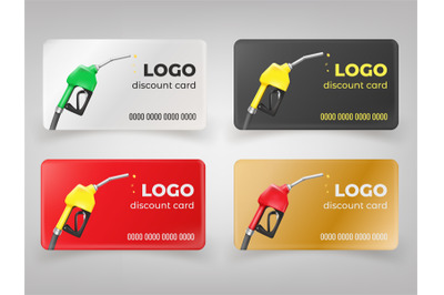 Fuel discount cards. 3d refuel gift coupon, gasoline voucher on free p