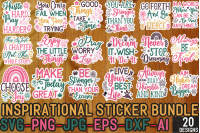 Inspirational Sticker Bundle,Inspirational svg, Digital stickers bundl