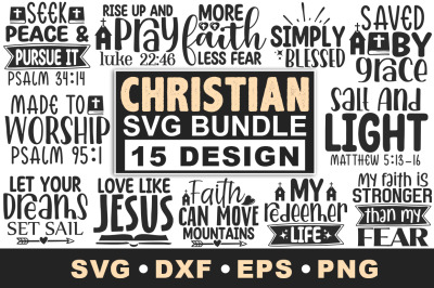 Christian Quotes SVG Bundle