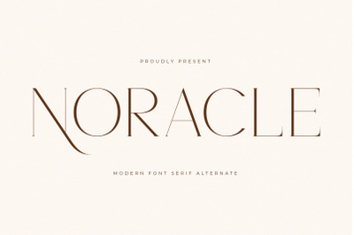 Noracle - Modern Font Serif Alternate