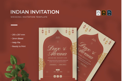Indian - Wedding Invitation