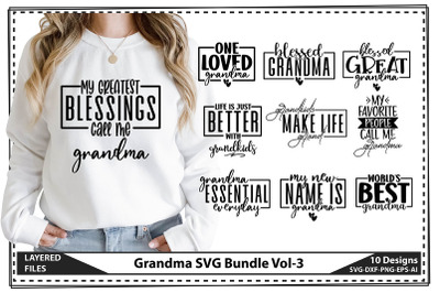 Grandma SVG Bundle Vol-3