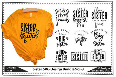 Sister SVG Design Bundle Vol-3