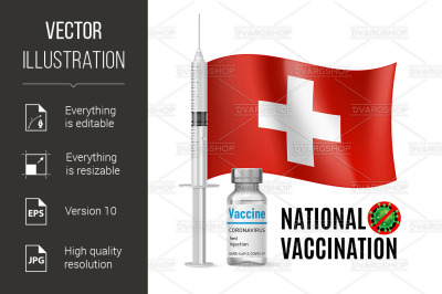 Immunization Icon of Switzerland