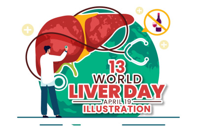 13 World Liver Day Illustration