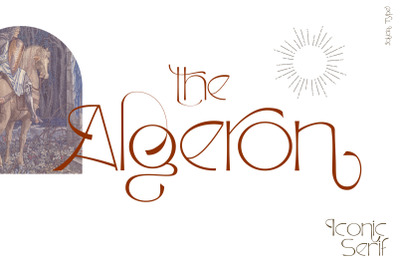 Algeron | Aesthetic Font