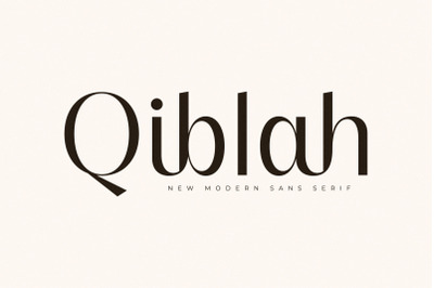 Qiblah - New Modern Sans Serif