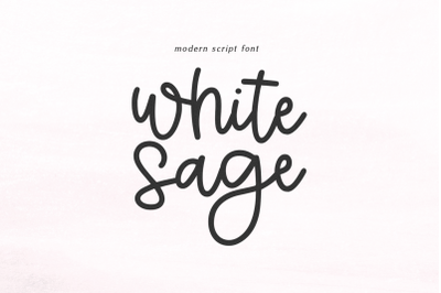 White Sage - Modern Script Font